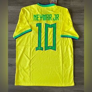 NEW Neymar Jr Brazil Home Jersey FIFA World Cup Qatar 2022